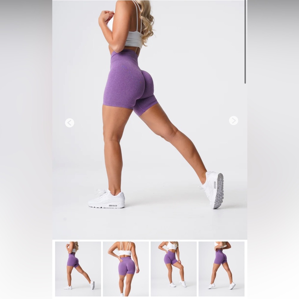 Used Like New Size Medium NVGTN Violet Pro Seamless Shorts